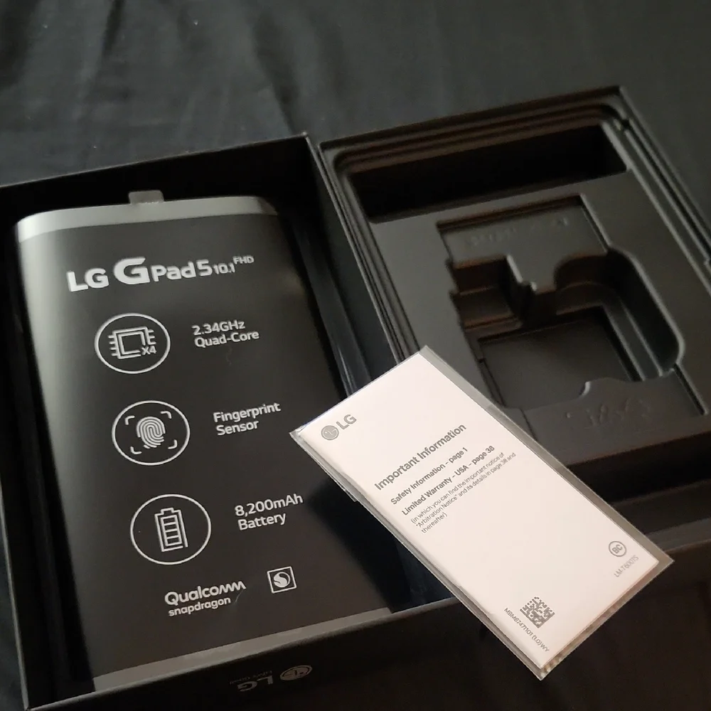 LG G Pad 5 10.1 FHD Tablet in Black